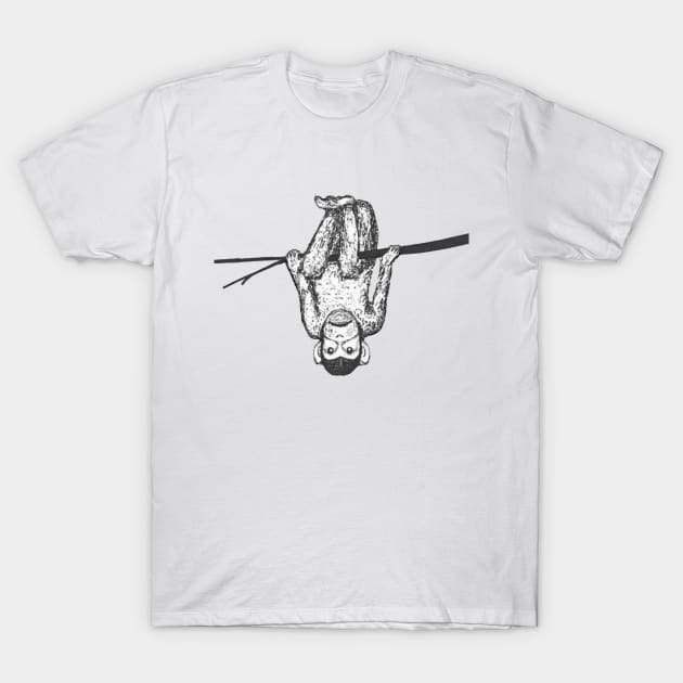 Chimp upside down T-Shirt by jandavies